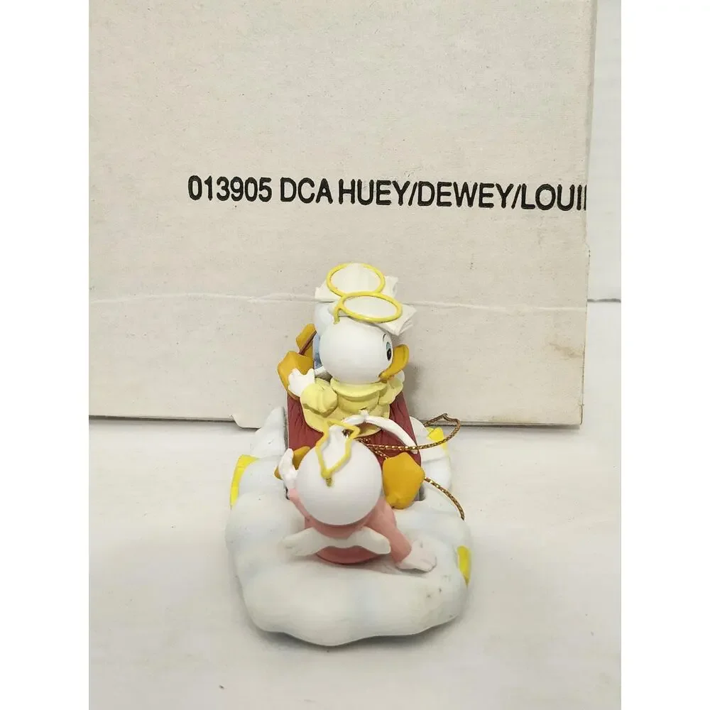 Vintage Disney Huey Dewey Louie Christmas Ornament Boxed Angel Lot